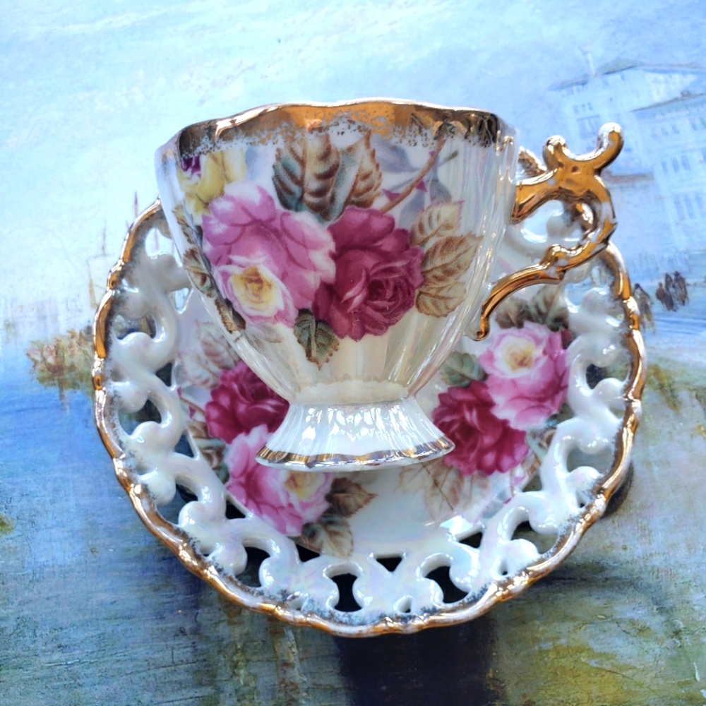 Shafford Antique Tea Cup & Saucer.